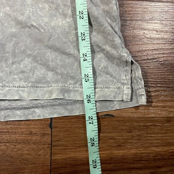 John Varvatos Bodhi Polo Shirt Mens XL Marble Wash Logo Open Placket Med Gray - Picture 5 of 8